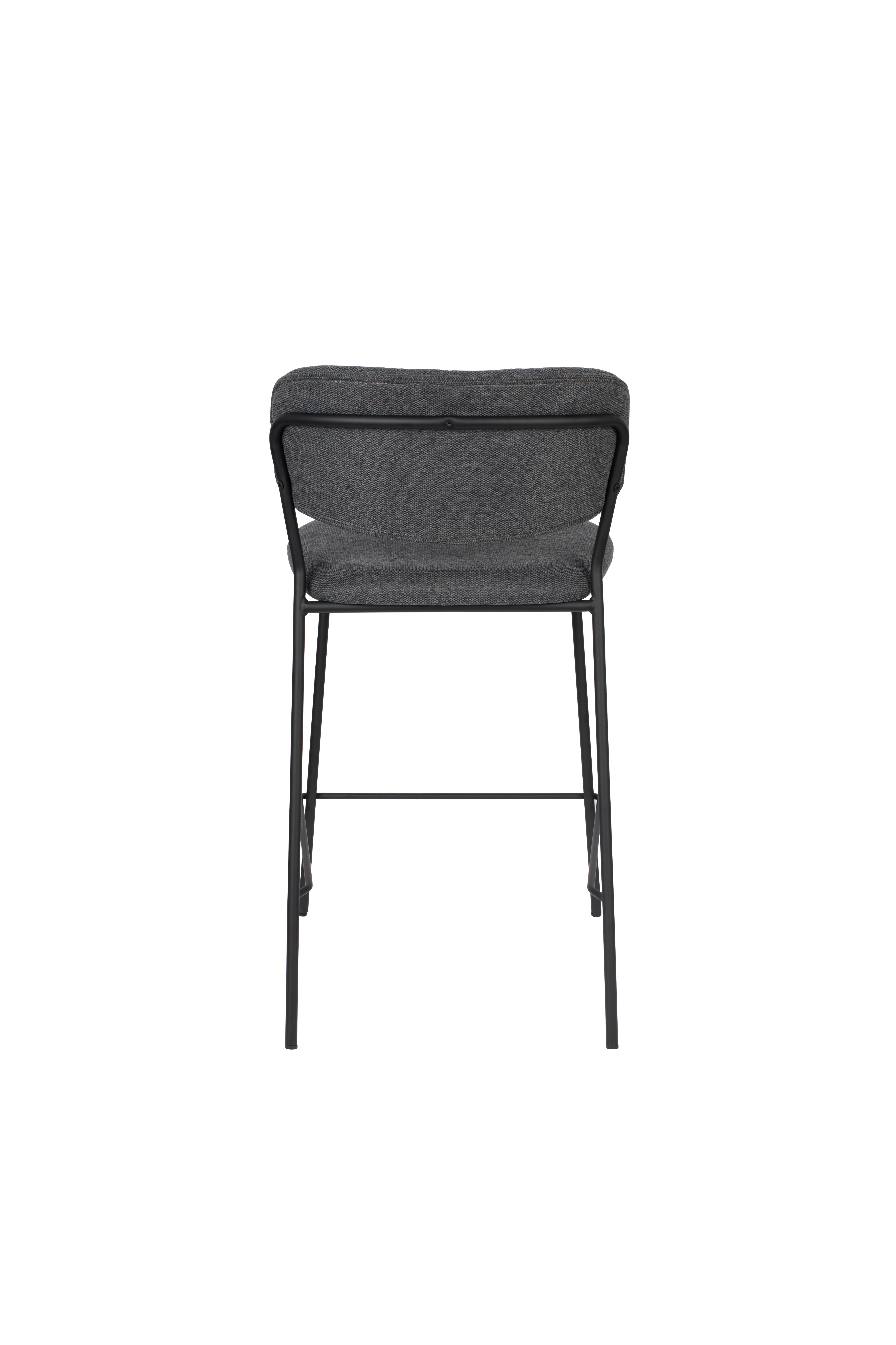 Counter Stool Jolien Black/Dark Grey